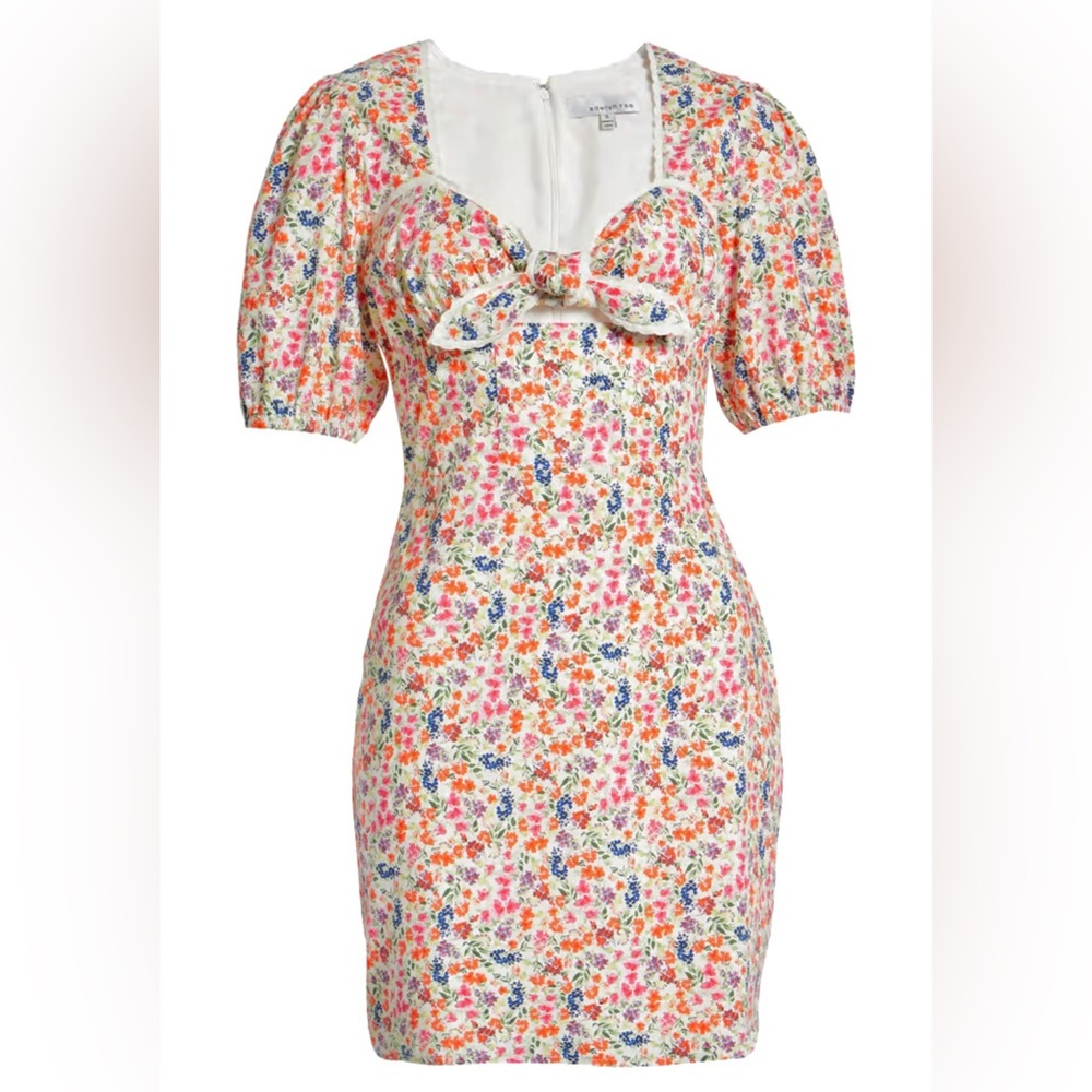 Nordstrom Adelyn Rae Short Sleeve Print Dress